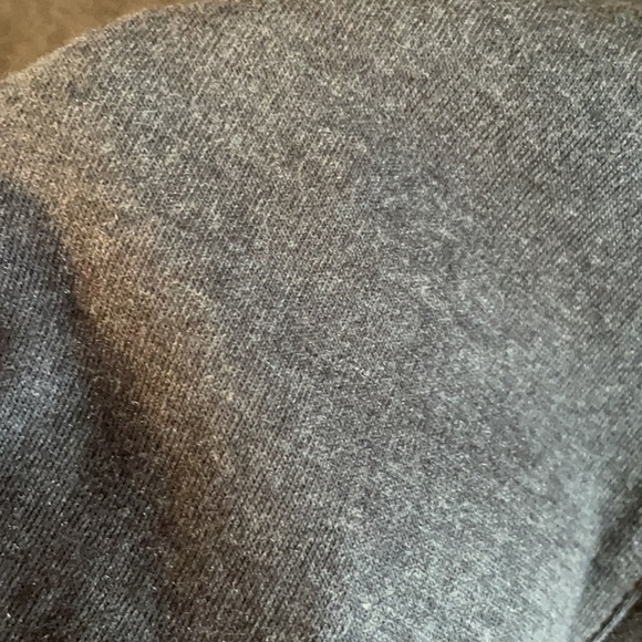 LAURA HLAVAC super stretch rib knit RUFFLE CARDIGAN tie front charcoal grey SM - Picture 12 of 12